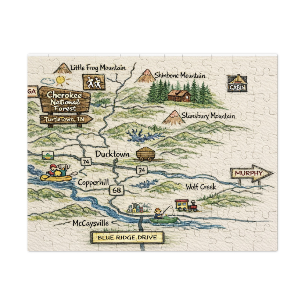 Ocoee Country Backwoods Map Puzzle